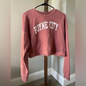 Boyne City crop sweatshirt